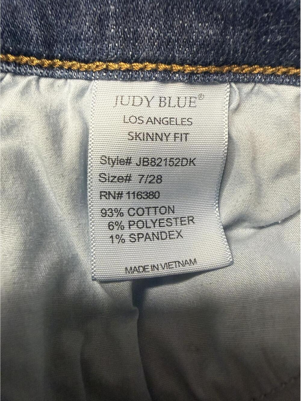 Judy Blue Skinny Dark Wash Jeans - Picture 10 of 11